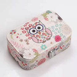 Princess Portable Jewelry Box Owl Jewelry Box With Mirror - Nillishome