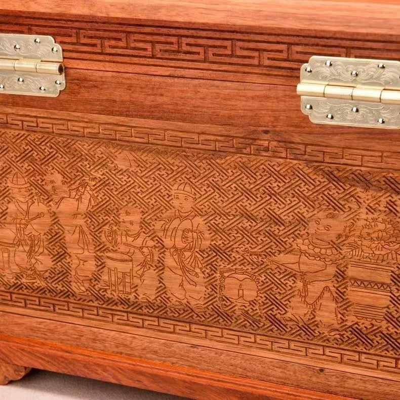 Hand Carved Palisander 4 Layers Jewelry Wooden Box Organizer
