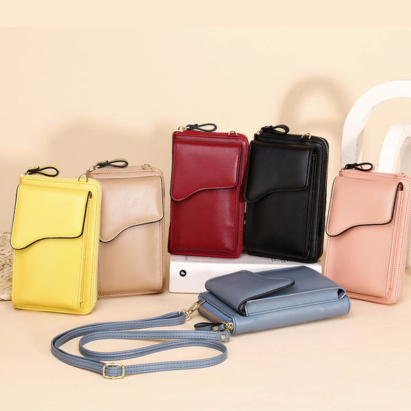 Crossbody Cellphone Purse Bag With 6 Credit Card Slots , Small Shoulder Bag and Handbags