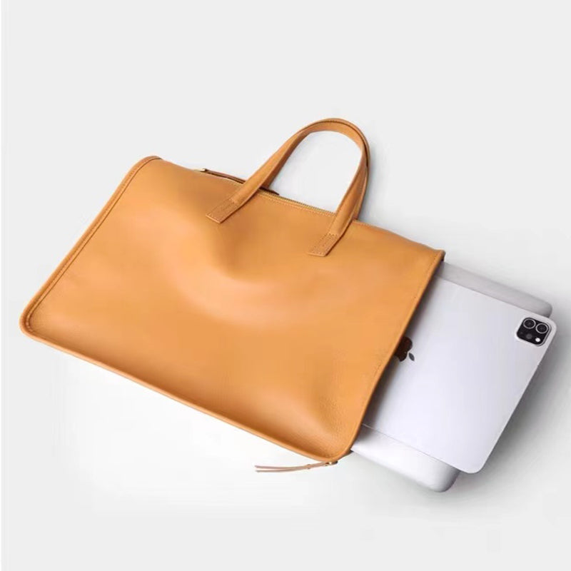Large capacity simple hand-held messenger bag