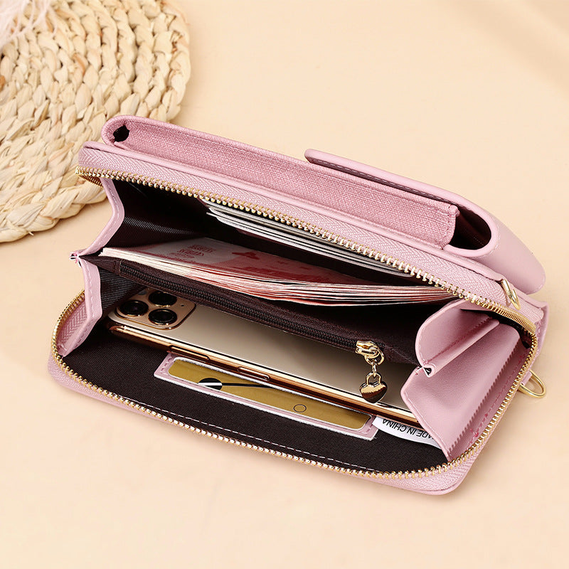 Small Crossbody Bag Cell Phone Purse Wallet with 6 Credit Card Slots