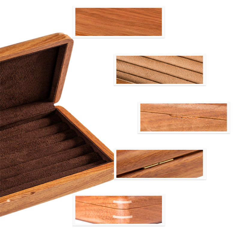 African rosewood pure solid wood ring earrings ring brooch storage box men's cufflink box jewelry box