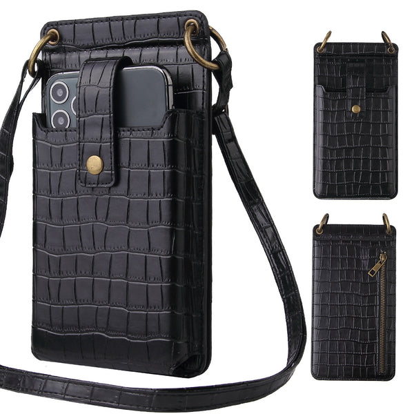 Small Crossbody Cell Phone Purse WIth Mirror . Lightweight Mini Shoulder Bag Wallet with Credit Card Slots
