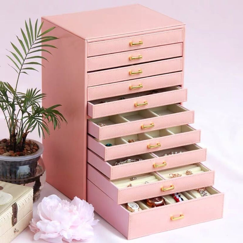 10-Layers Large Jewelry Box Organizer - Nillishome