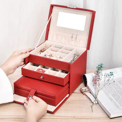 Jewelry Box With Lock included a portable jewelry case - Nillishome