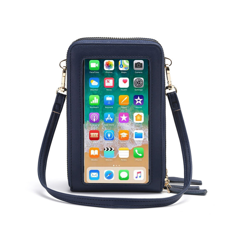 Touch Screen  Lightweight Crossbody Cellphone Purse, RFID Blocking Wallet with Card Slots