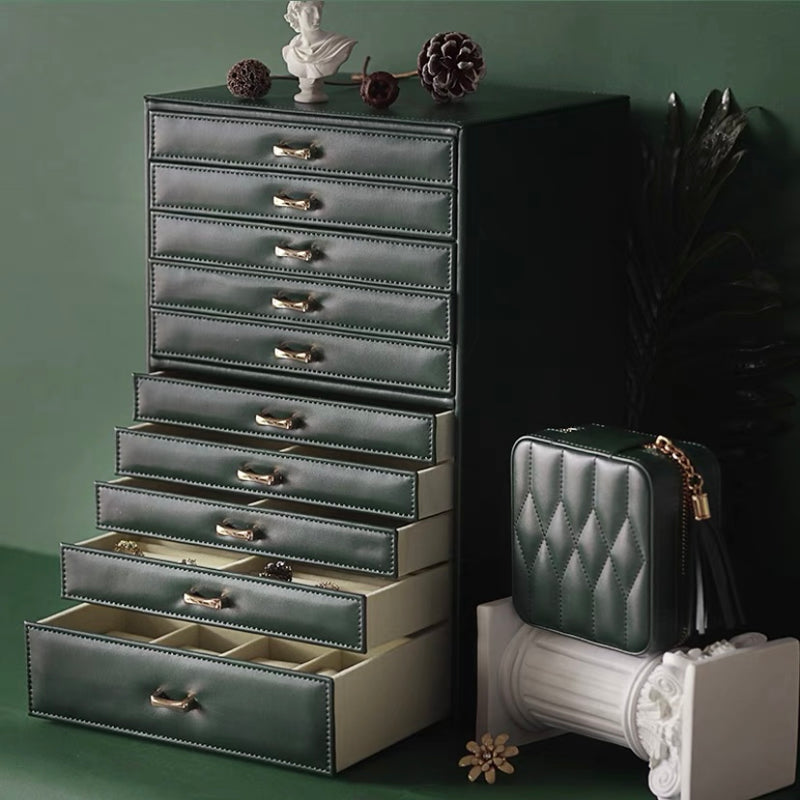 Perfect storage 10-Layers Large Jewelry Box Organizer