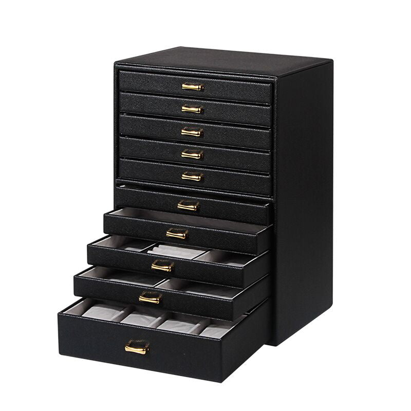 Large capacity ten-layers jewelry storage box organizer - Nillishome